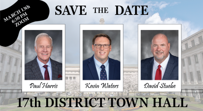 Lawmakers from 17th District to host virtual town hall Thursday, March 13