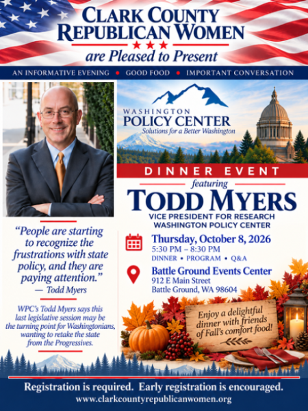 CCRW Dinner Event with Todd Myers