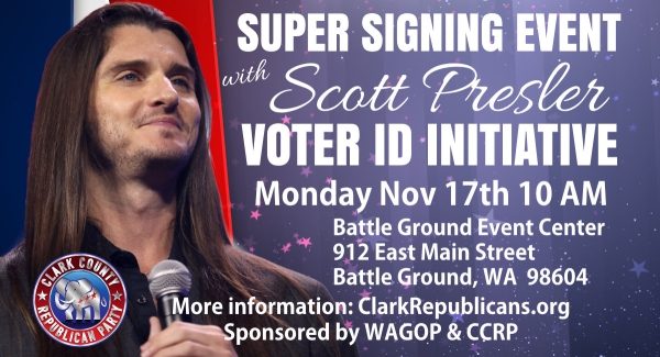 Voter ID Initiative Signing Event with Scott Presler