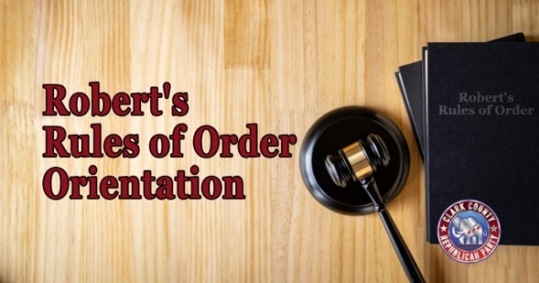 Robert's Rules of Order Orientation