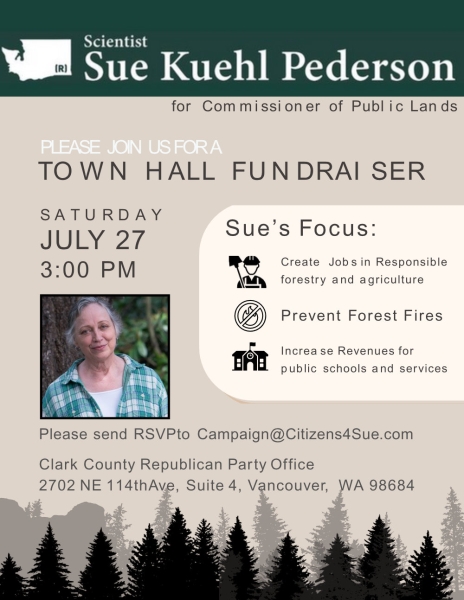 Town Hall and Fundraiser for Sue Kuehl Pederson